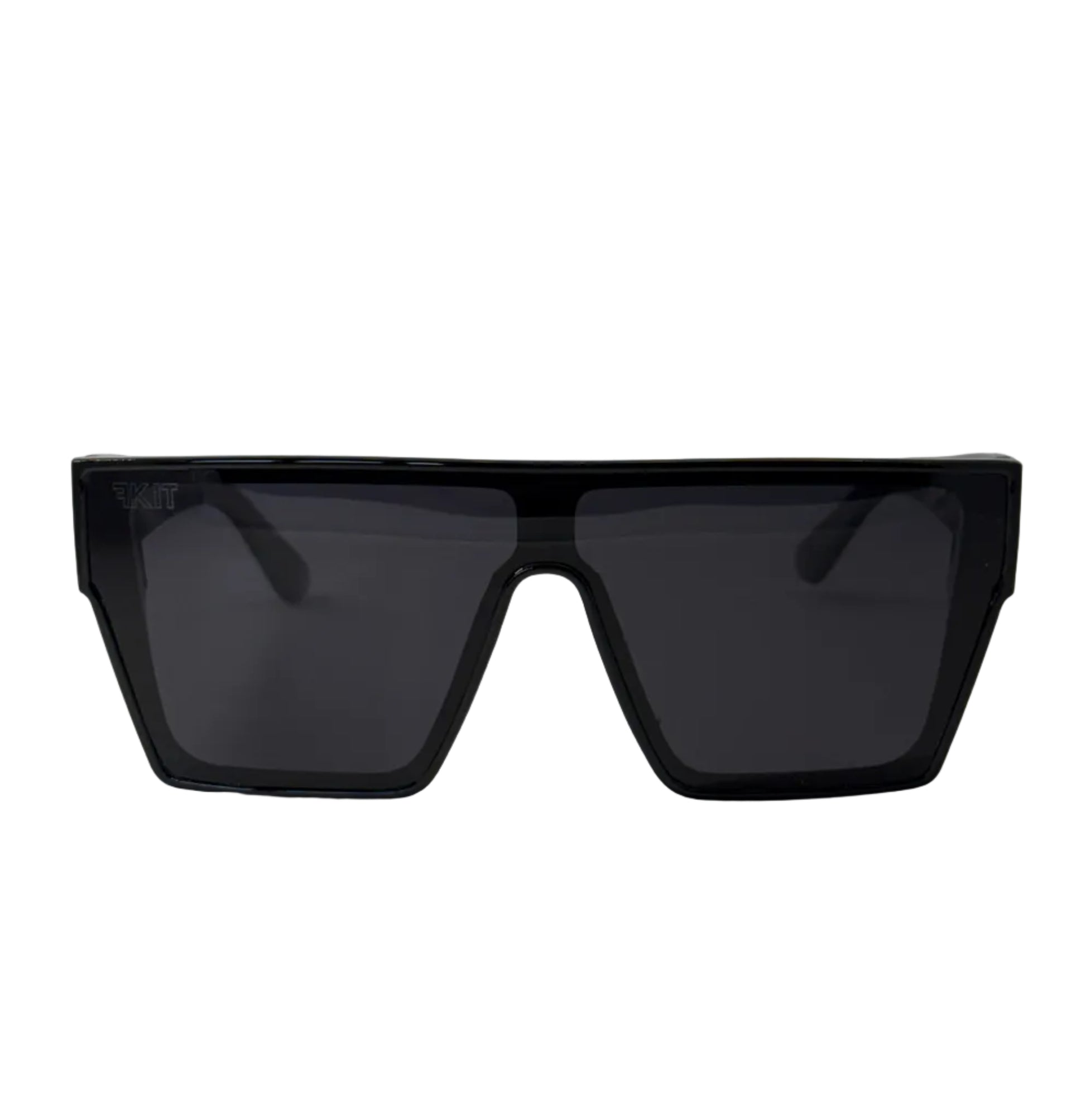 Black FKIT SUNNIES on a white background