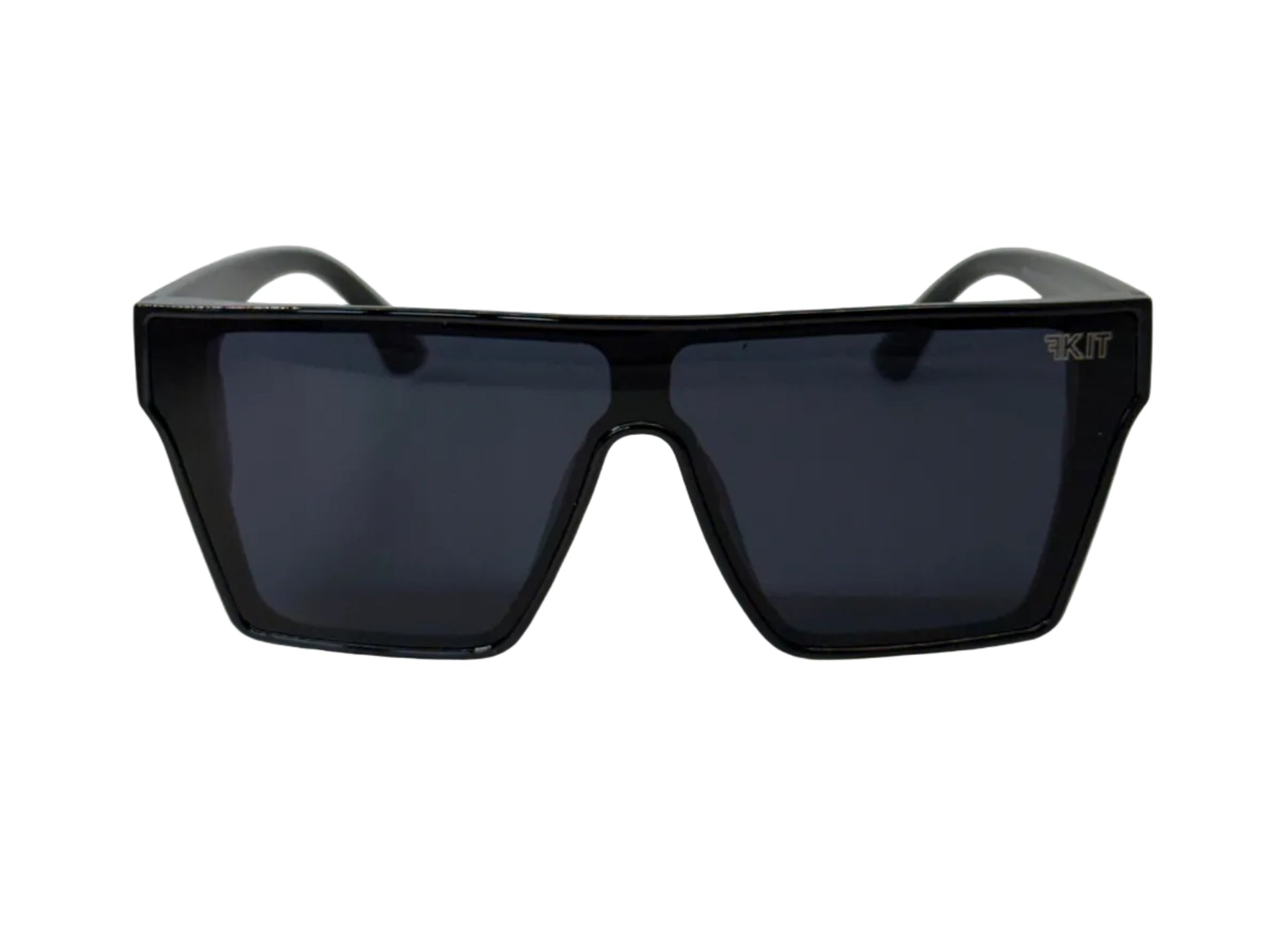 Black FKIT SUNNIES on a white background